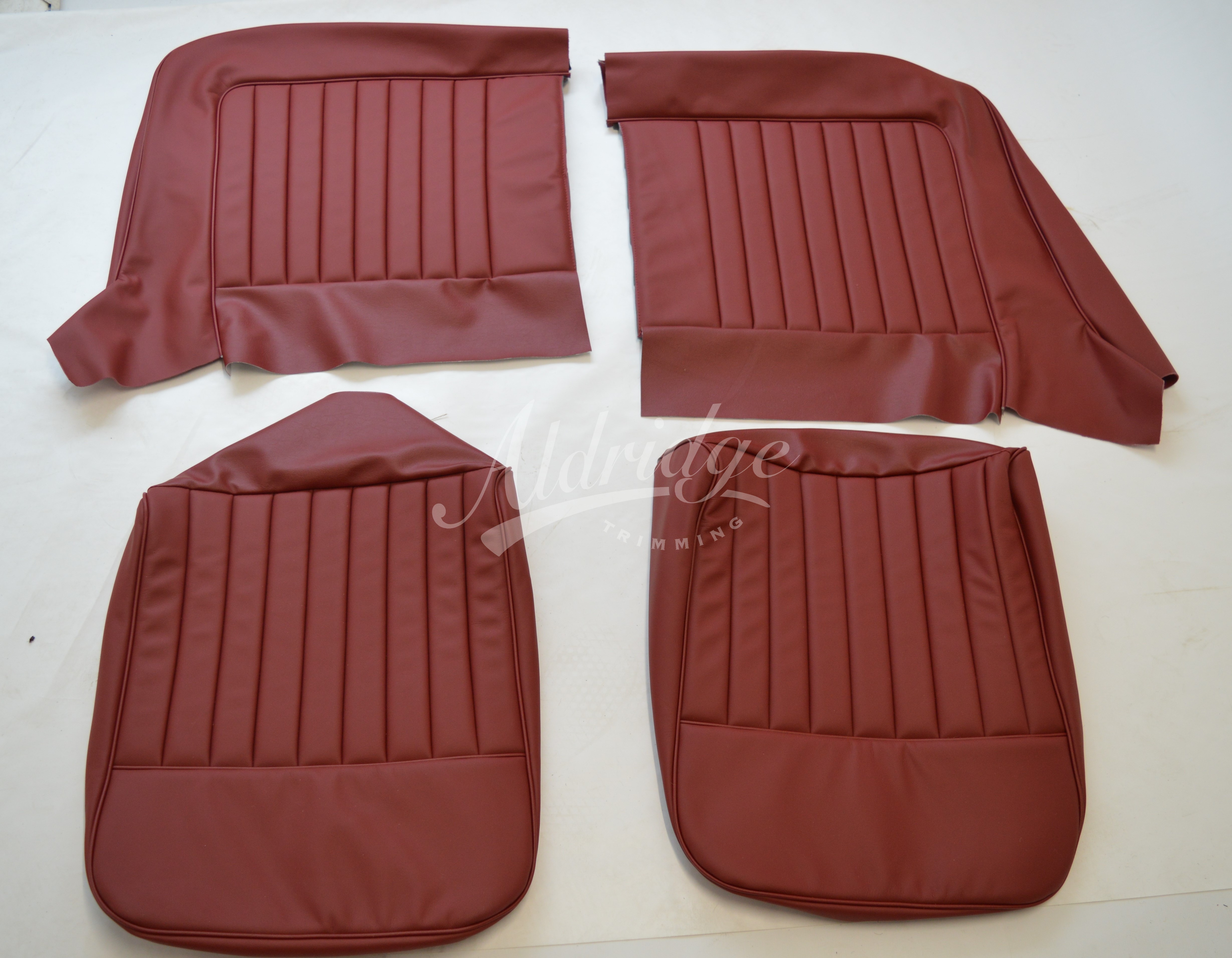 Jaguar XK140 Roadster Seat Covers Leather (pair) Aldridge Trimming Ltd
