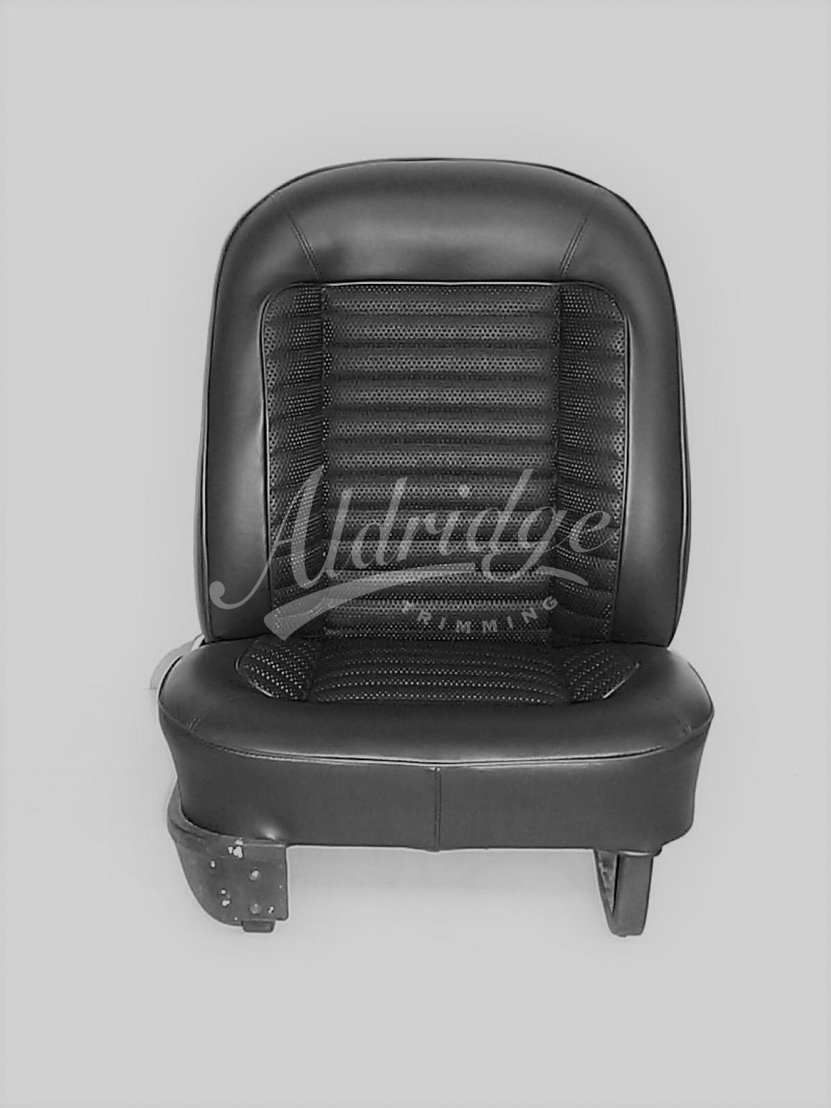 Aforce Auto Black Stitching Leather Dash Cover For Ford Capri MK2 MK3 (Custom Made, UK)