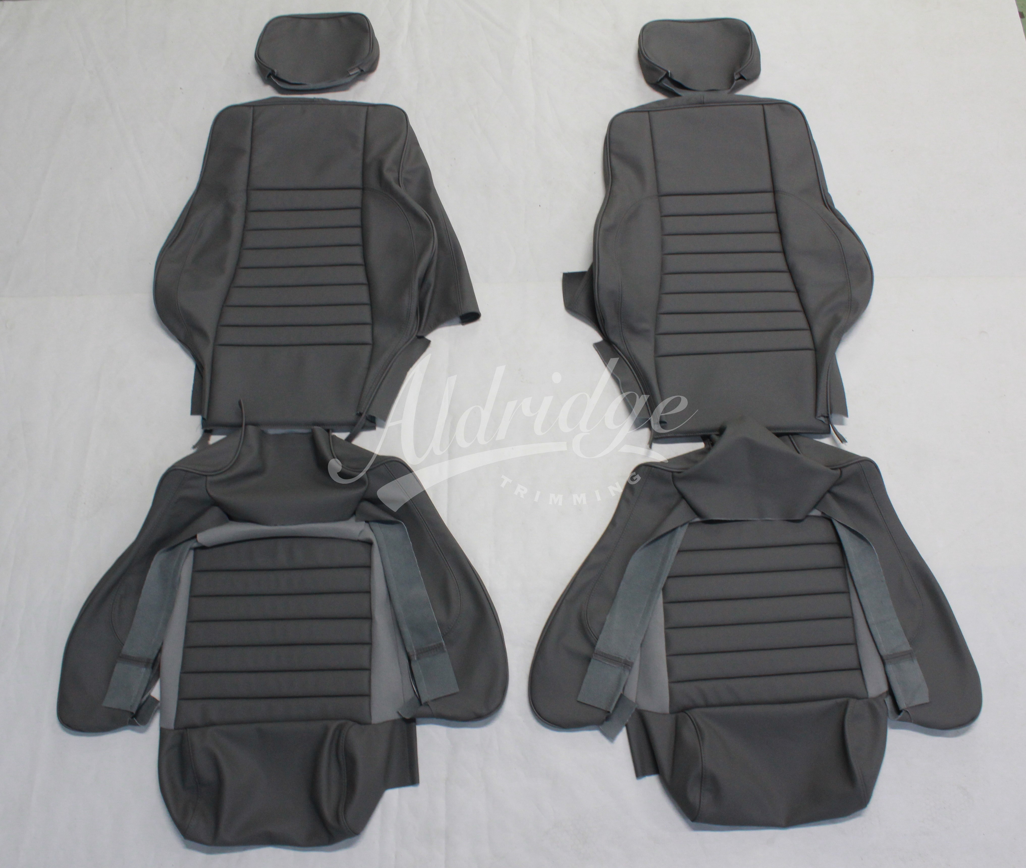 Jaguar XJS Convertible 19881991 Front Seat Covers Including Headrest