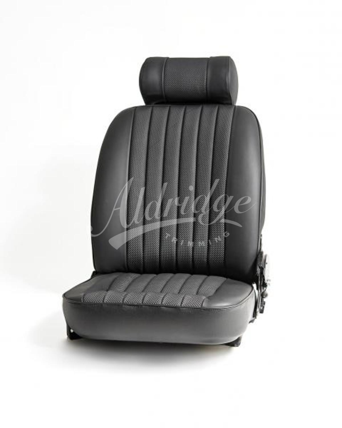 Jaguar E Type Roadster 4.2 S2 Front Seat Covers Perforated pair Aldridge Trimming Ltd
