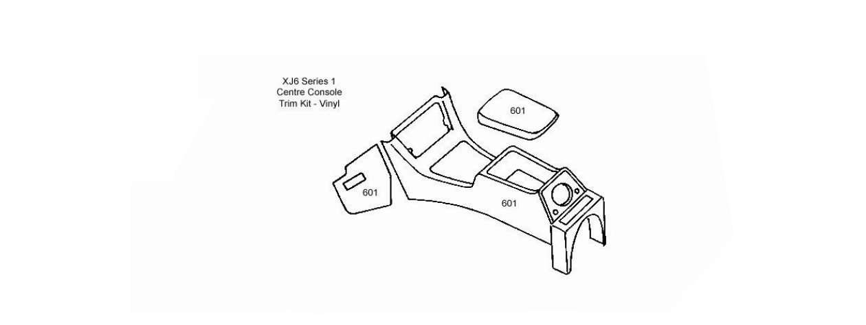 Centre Console Kit - Vinyl Schematic