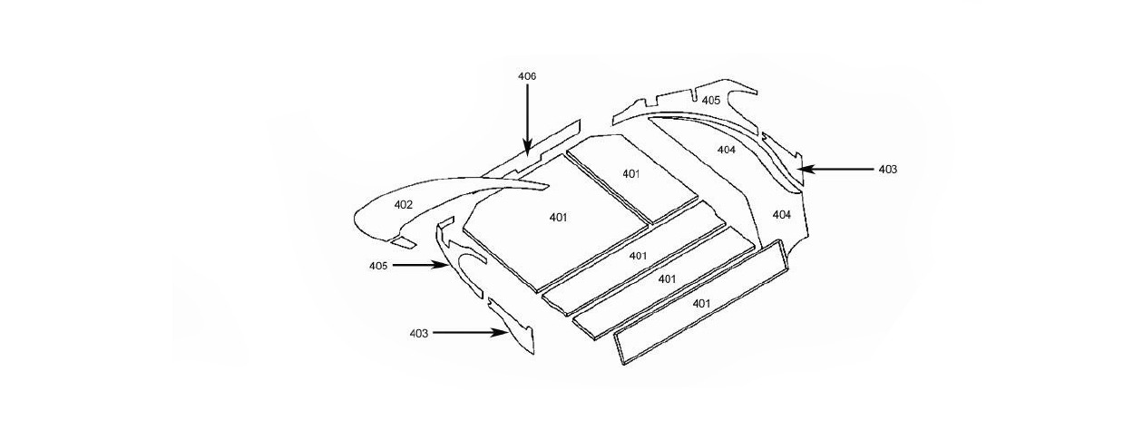 B Post Upper Trims (pair) Schematic