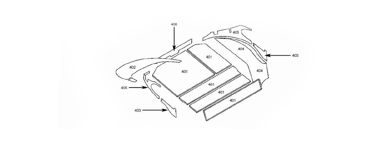 B Post Upper Trims (pair) Schematic