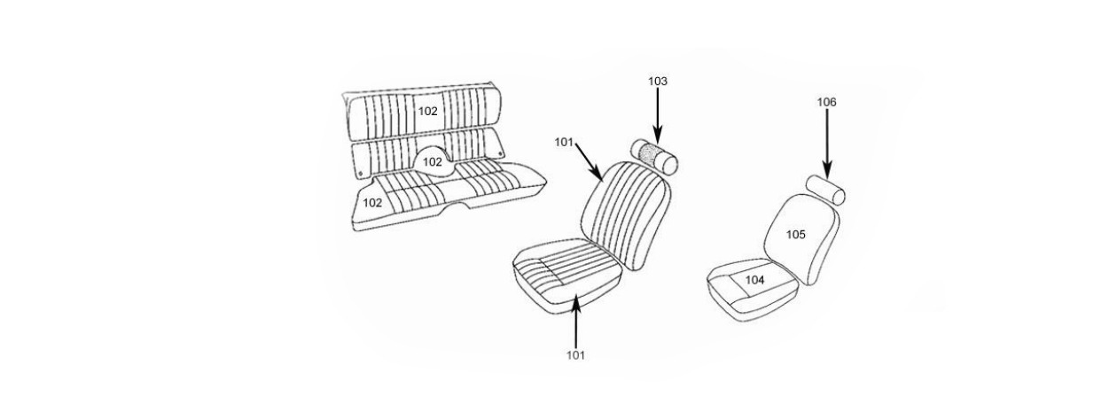 Front Seat Lumbar Support Strap Schematic