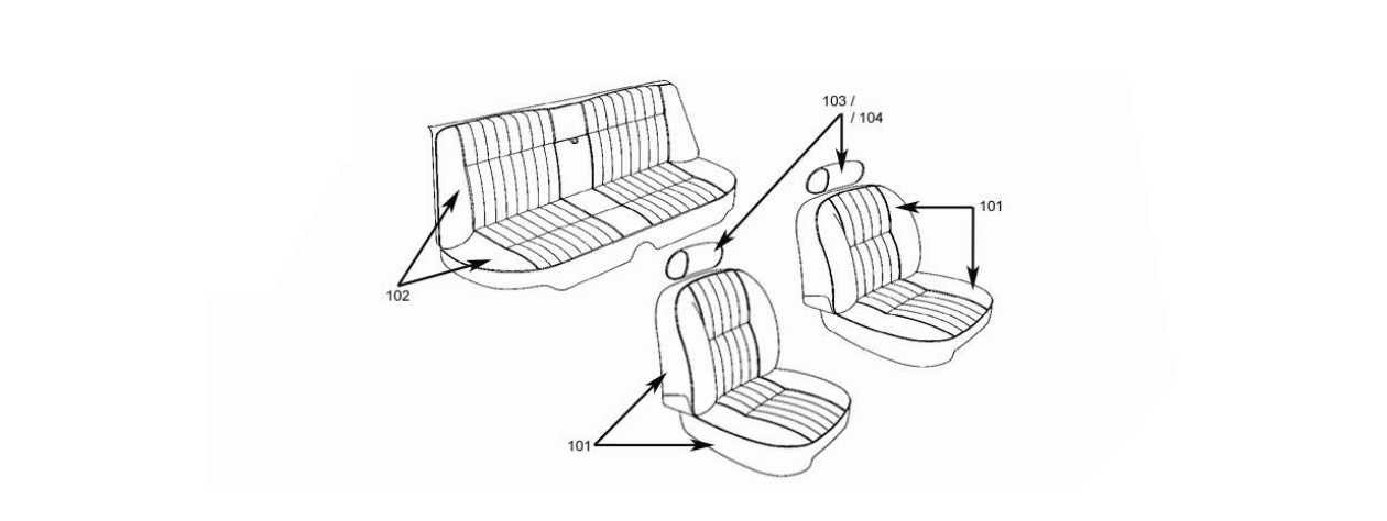 XJ6 Series 3 Seats Schematic