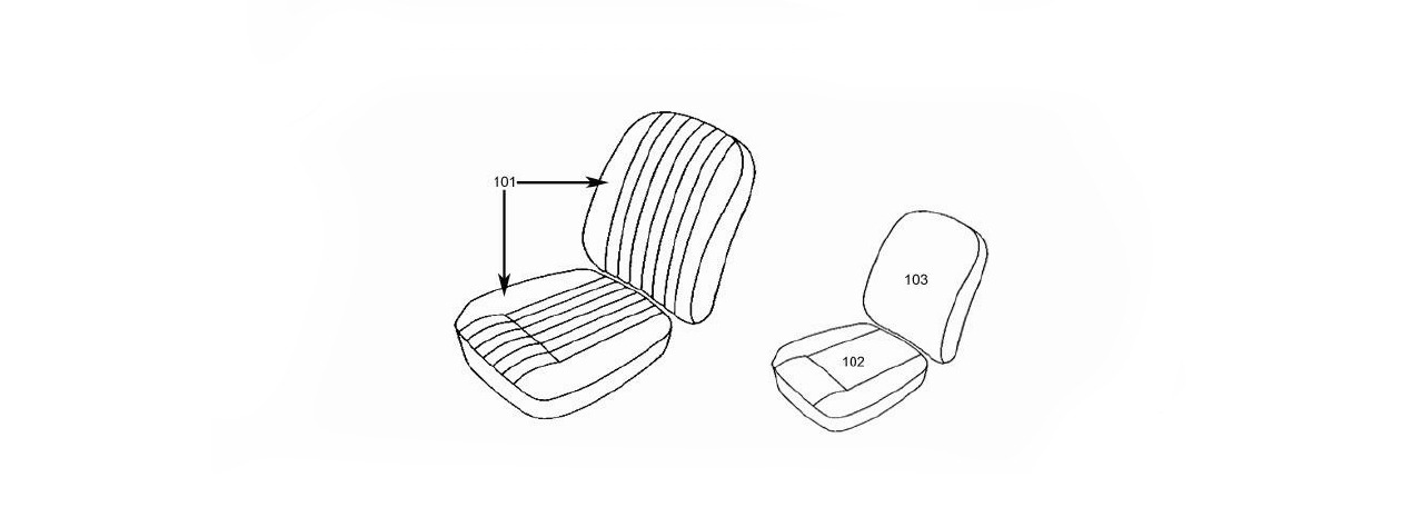 E-Type metal seat frame  Schematic
