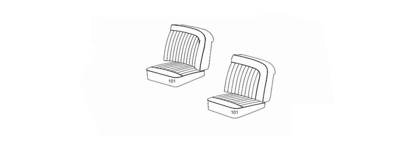 Front Seat Covers (pair) Schematic
