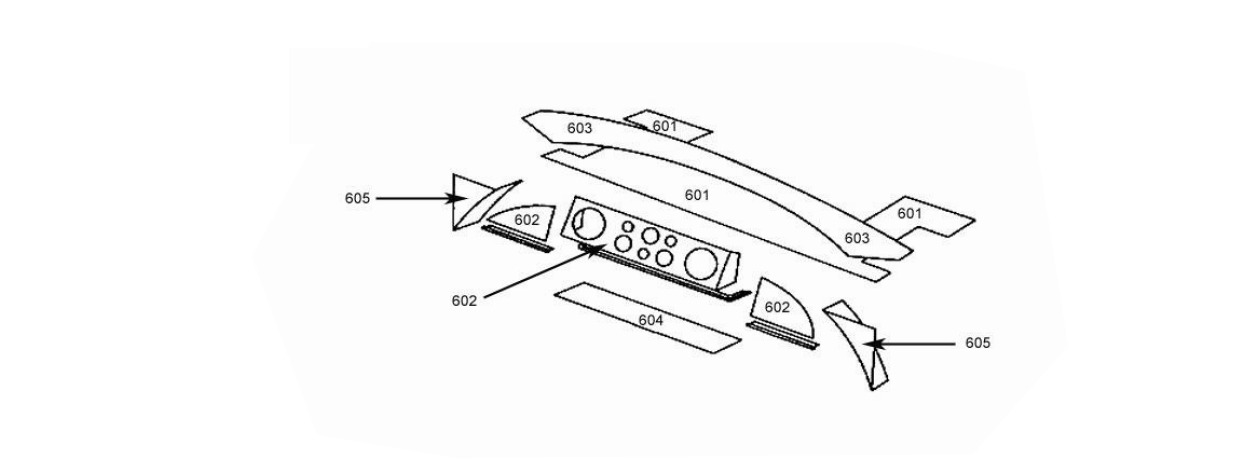 Trim Above Instument Panel Schematic