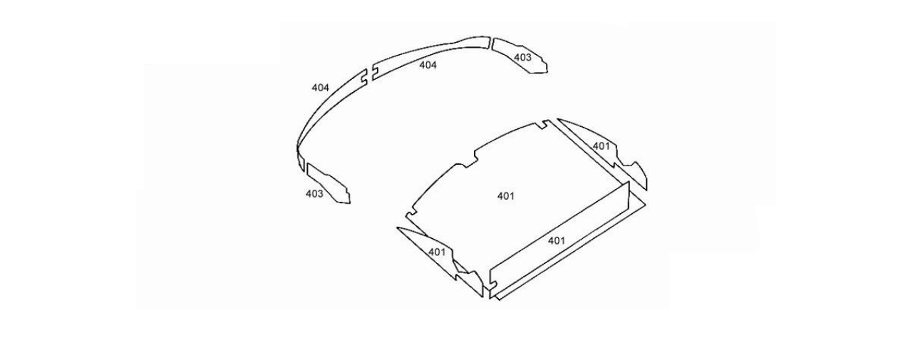 E Type Roadster 3.8 Boot Schematic