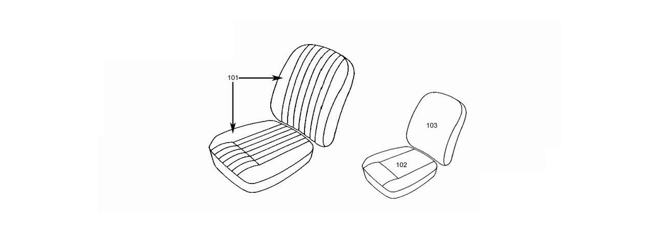 Universal Weld-On Headrest Brackets (Pair)  Schematic