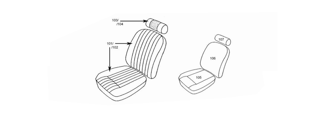 E Type Roadster 4.2 S2 Seats Schematic