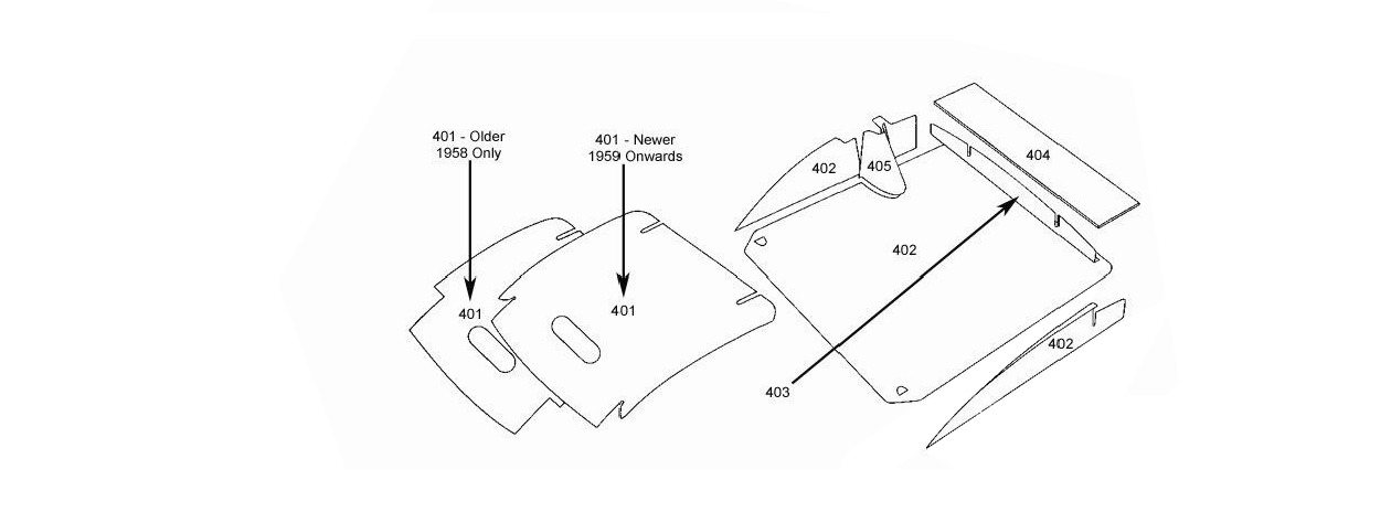 Dashboard Crashroll Foams - (Pair) Schematic